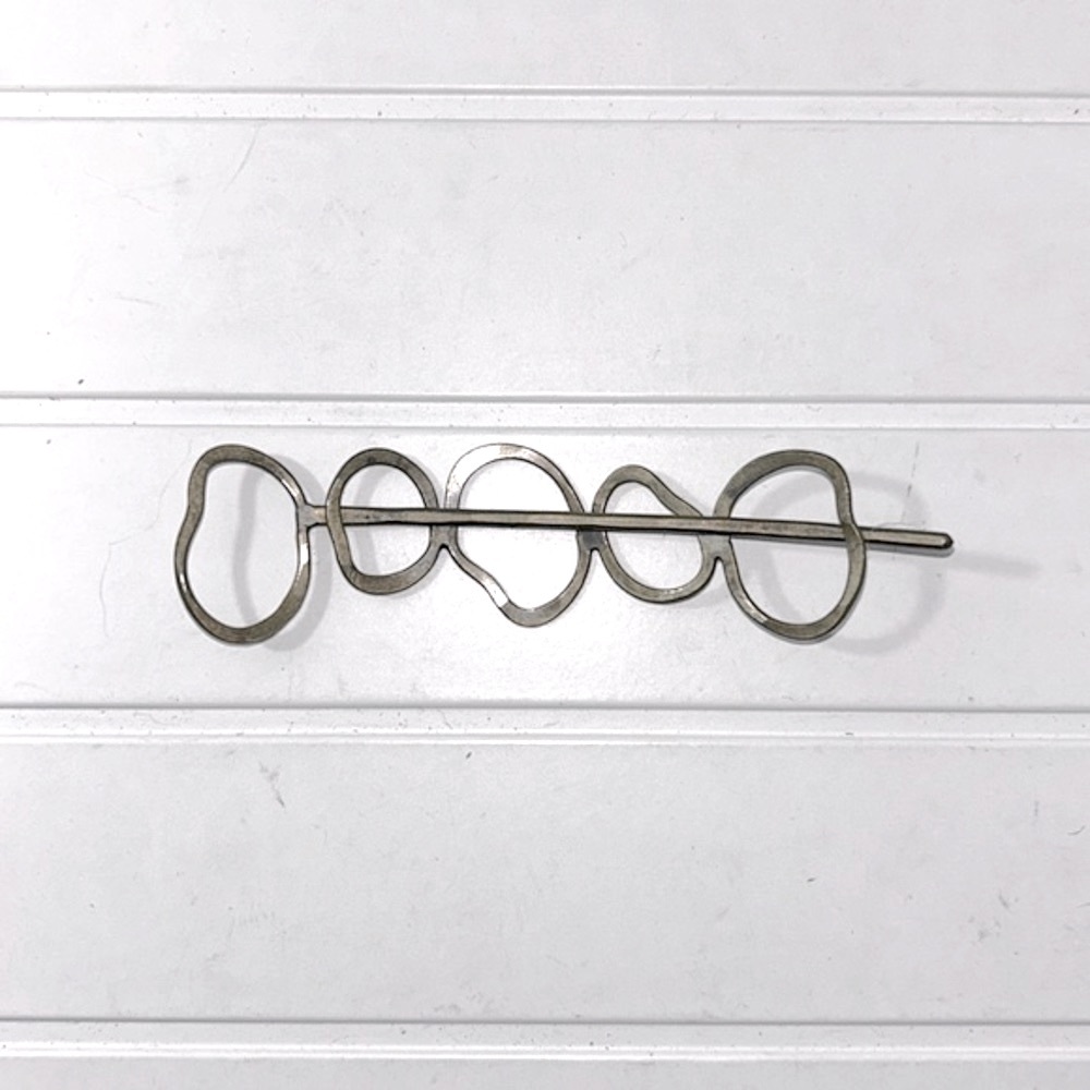 Brassy Metal Hair Clip Barrette